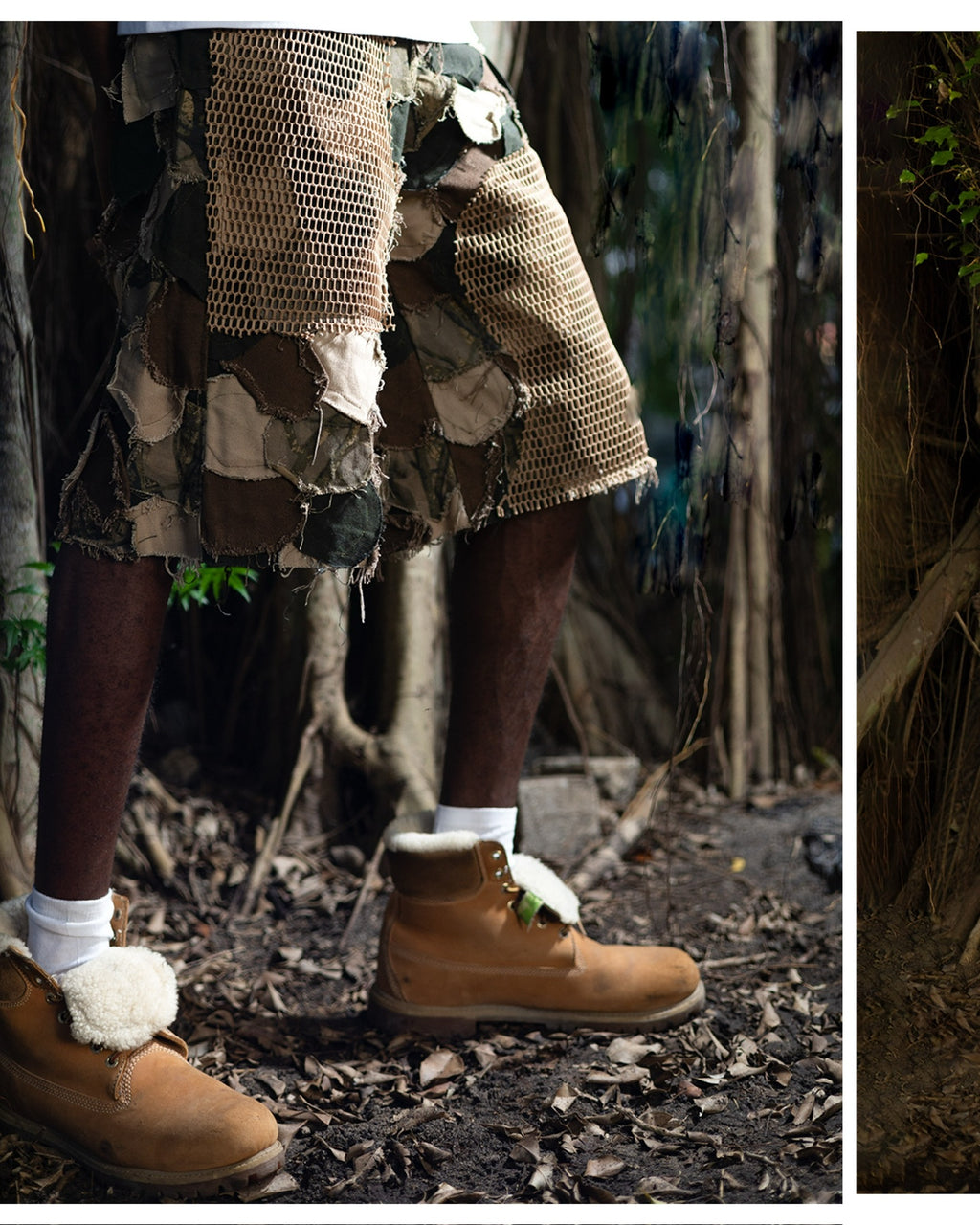 salvation rags camo patch jeans