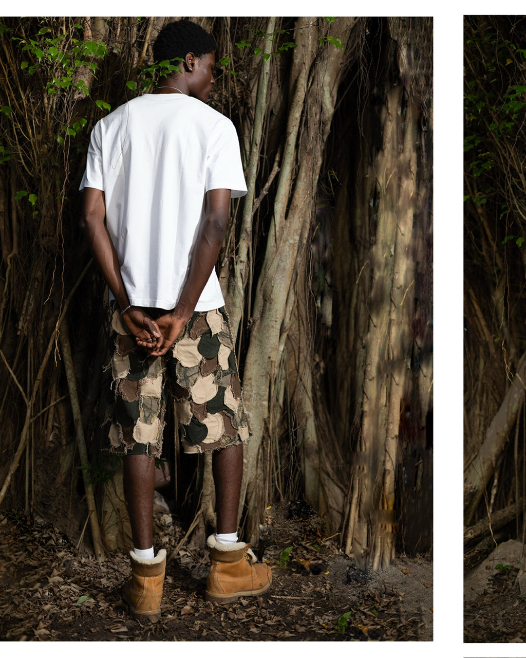 salvation rags camo patch jeans